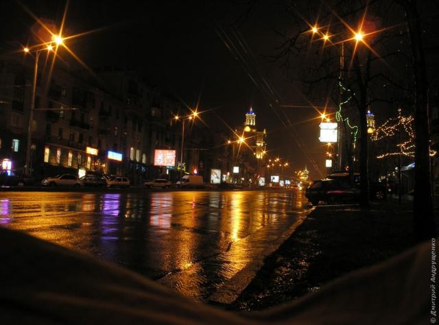Ночной проспект Ленина